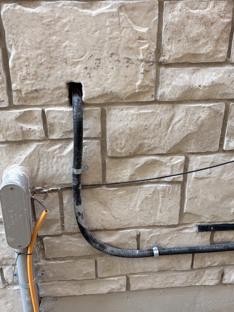 out door wire for ev charger